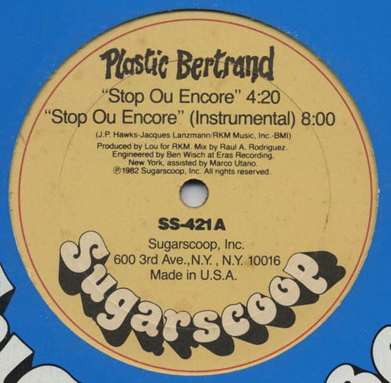 Plastic Bertrand — Stop Ou Encore